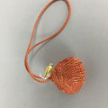 Japanese Silk Clam Shell Charm Kimono Cover Vtg Handmade Ornament JB18