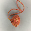 Japanese Silk Clam Shell Charm Kimono Cover Vtg Handmade Ornament JB19