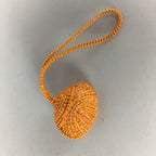 Japanese Silk Clam Shell Charm Kimono Cover Vtg Handmade Ornament JB21