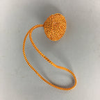 Japanese Silk Clam Shell Charm Kimono Cover Vtg Handmade Ornament JB22