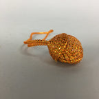 Japanese Silk Clam Shell Charm Kimono Cover Vtg Handmade Ornament JB22