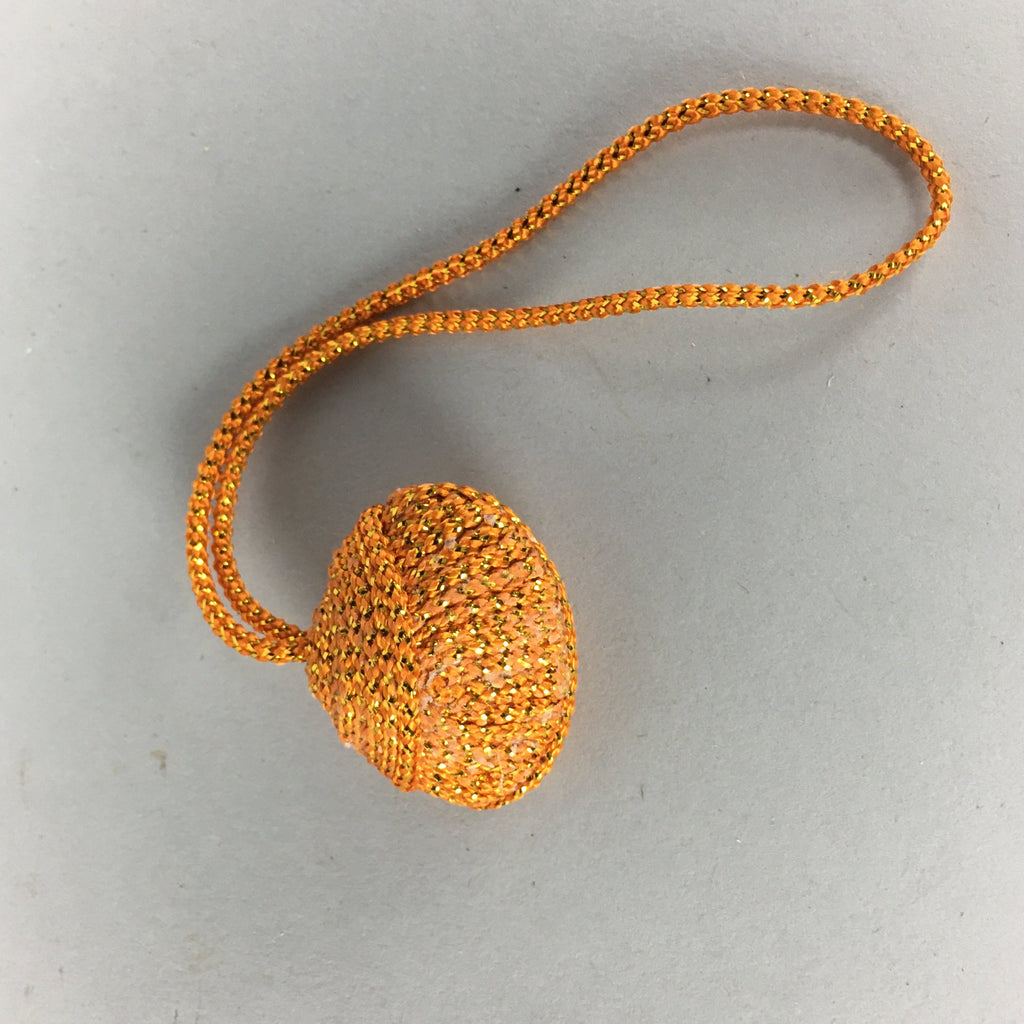 Japanese Silk Clam Shell Charm Kimono Cover Vtg Handmade Ornament JB22