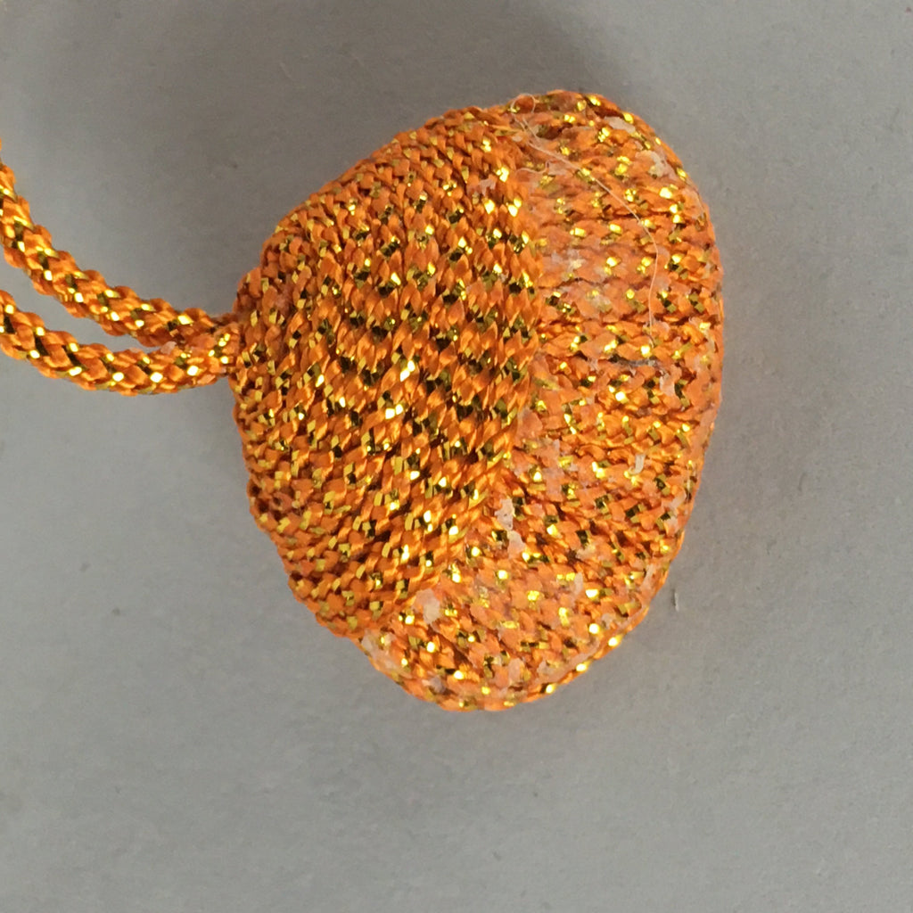Japanese Silk Clam Shell Charm Kimono Cover Vtg Handmade Ornament JB23