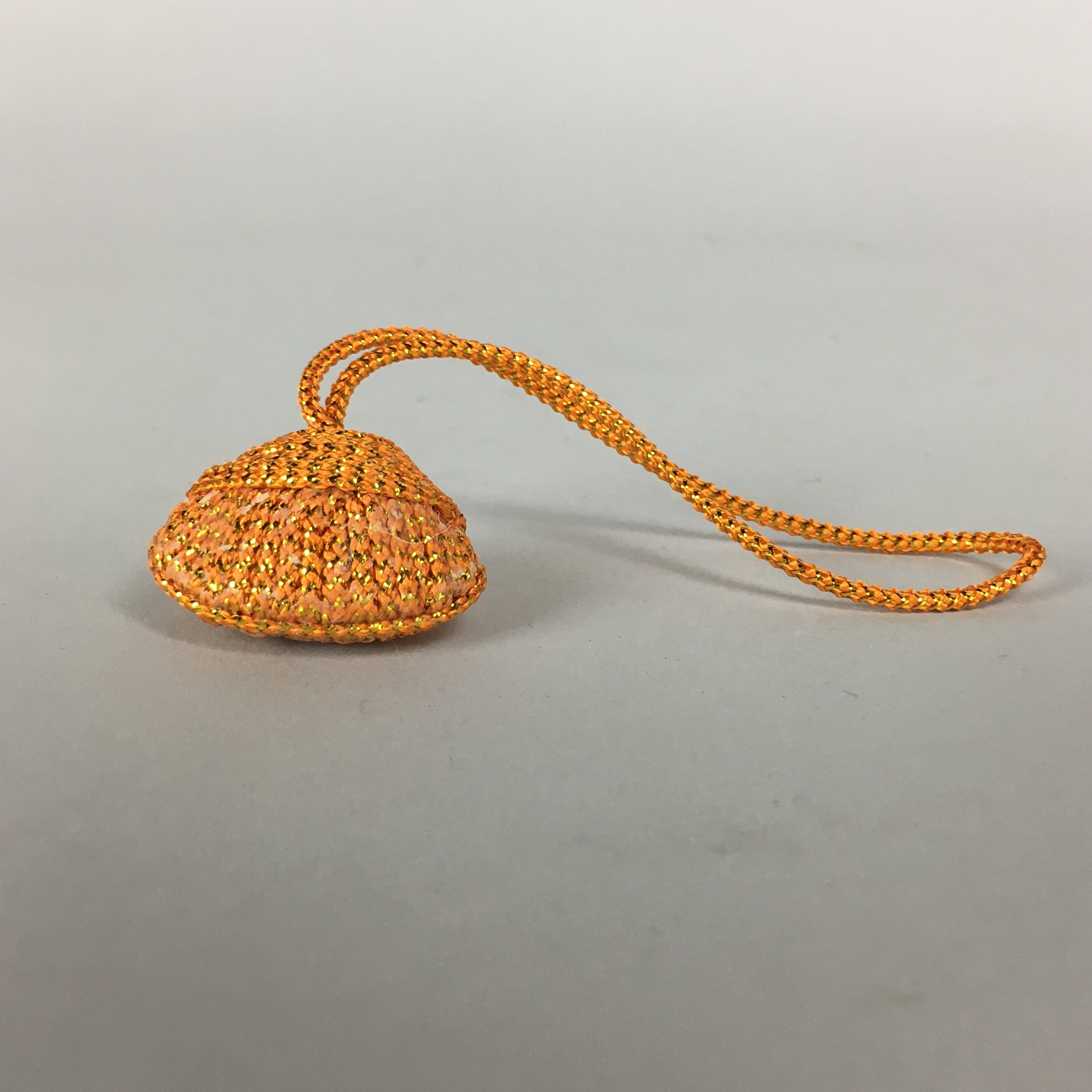 Japanese Silk Clam Shell Charm Kimono Cover Vtg Handmade Ornament JB23