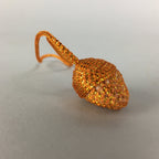 Japanese Silk Clam Shell Charm Kimono Cover Vtg Handmade Ornament JB23