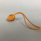 Japanese Silk Clam Shell Charm Kimono Cover Vtg Handmade Ornament JB23