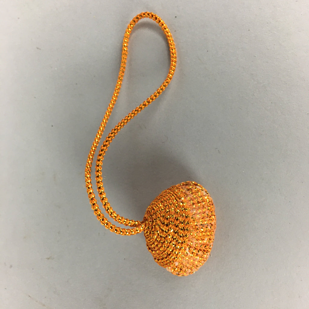 Japanese Silk Clam Shell Charm Kimono Cover Vtg Handmade Ornament JB23