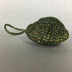 Japanese Silk Clam Shell Charm Kimono Cover Vtg Handmade Ornament JB24
