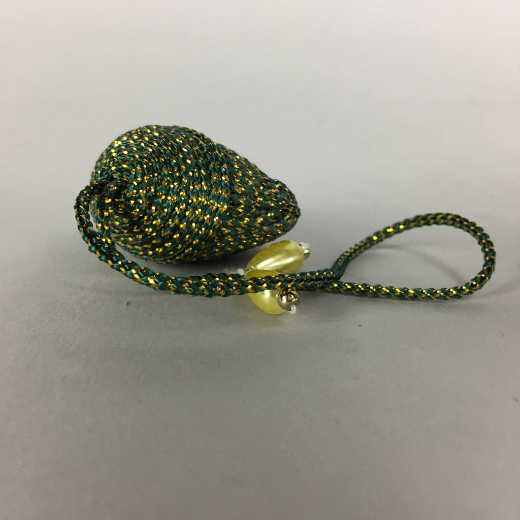Japanese Silk Clam Shell Charm Kimono Cover Vtg Handmade Ornament JB24