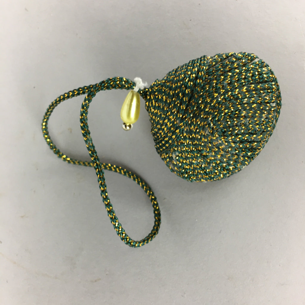 Japanese Silk Clam Shell Charm Kimono Cover Vtg Handmade Ornament JB26