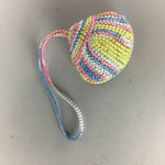 Japanese Silk Clam Shell Charm Kimono Cover Vtg Handmade Ornament JB4