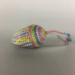 Japanese Silk Clam Shell Charm Kimono Cover Vtg Handmade Ornament JB4