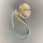 Japanese Silk Clam Shell Charm Kimono Cover Vtg Handmade Ornament JB7
