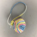 Japanese Silk Clam Shell Charm Kimono Cover Vtg Handmade Ornament JB7
