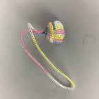 Japanese Silk Clam Shell Charm Kimono Cover Vtg Handmade Ornament JB8