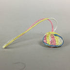 Japanese Silk Clam Shell Charm Kimono Cover Vtg Handmade Ornament JB8