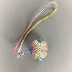 Japanese Silk Clam Shell Charm Kimono Cover Vtg Handmade Ornament JB8