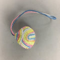 Japanese Silk Clam Shell Charm Kimono Cover Vtg Handmade Ornament JB9