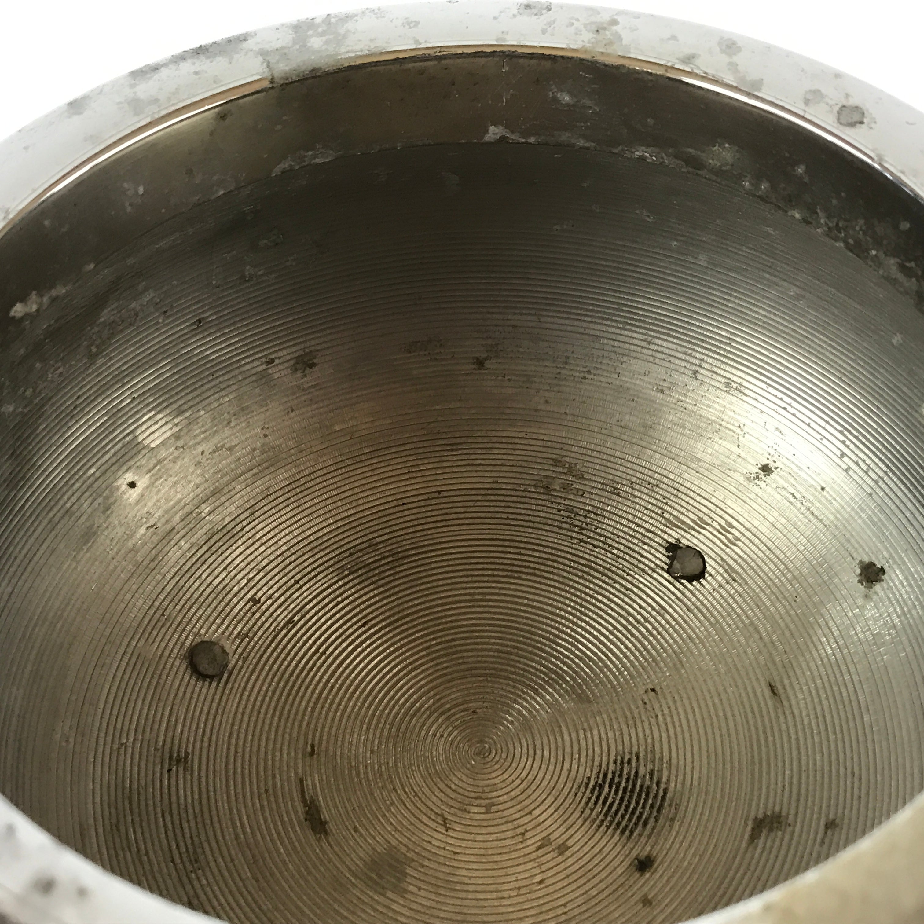 Japanese Silver Incense Burner Koro Vtg Buddhist Alter Fitting Butsugu BU771