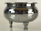 Japanese Silver Incense Burner Koro Vtg Buddhist Alter Fitting Butsugu BU771