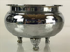Japanese Silver Incense Burner Koro Vtg Buddhist Alter Fitting Butsugu BU771