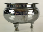 Japanese Silver Incense Burner Koro Vtg Buddhist Alter Fitting Butsugu BU771