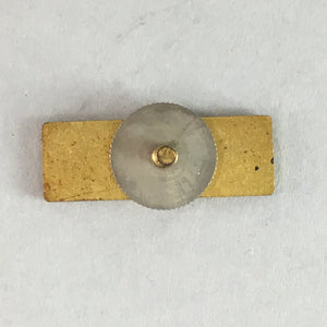 Japanese Small Badge Lapel Pin Vtg Metal Brooch School Pin Piano Rectangle J719