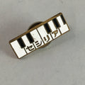 Japanese Small Badge Lapel Pin Vtg Metal Brooch School Pin Piano Rectangle J719