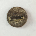 Japanese Small Badge Vtg Metal Brooch Round School Pin Tree J732