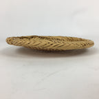 Japanese Small Bamboo Basket Vtg Natural Round Kago Zaru 19 cm Wide B178