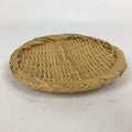Japanese Small Bamboo Basket Vtg Natural Round Kago Zaru 19 cm Wide B178