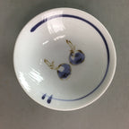 Japanese Small Bowl 3pc Set Vtg White Porcelain Vegetable Fruits Mamezara PT910