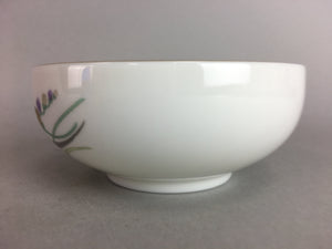 Japanese Small Bowl Vtg Porcelain Floral Design Signed QT58