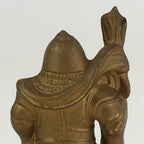 Japanese Small Figurine Bishamonten 7 Lucky Gods Metal Statue Paperweight JK382