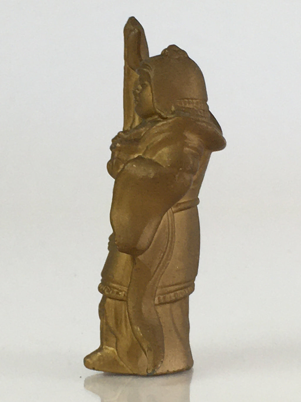 Japanese Small Figurine Bishamonten 7 Lucky Gods Metal Statue Paperweight JK382