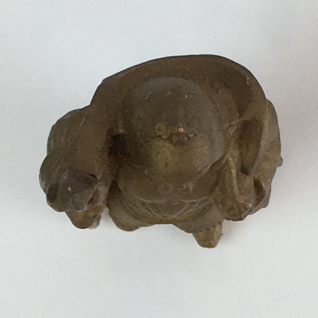 Japanese Small Figurine Bishamonten 7 Lucky Gods Metal Statue Paperweight JK382