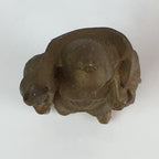 Japanese Small Figurine Bishamonten 7 Lucky Gods Metal Statue Paperweight JK382