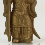 Japanese Small Figurine Bishamonten 7 Lucky Gods Metal Statue Paperweight JK382