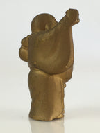 Japanese Small Figurine Vtg 7 Lucky Gods Hotei Metal Statue Paperweight JK383