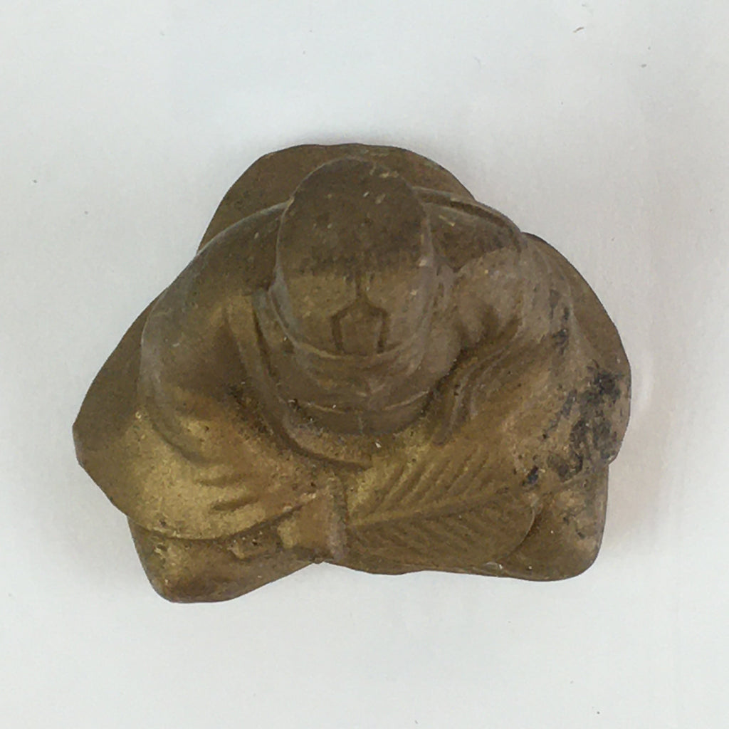 Japanese Small Figurine Vtg 7 Lucky Gods Jyurojin Metal Statue Paperweight JK387