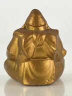 Japanese Small Figurine Vtg Ebisu 7 Lucky Gods Metal Statue Paperweight JK423