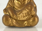 Japanese Small Figurine Vtg Ebisu 7 Lucky Gods Metal Statue Paperweight JK423