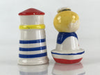 Japanese Small Sailor And Lighthouse Figurine Vtg Room Interior Decoration JK474