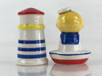 Japanese Small Sailor And Lighthouse Figurine Vtg Room Interior Decoration JK474