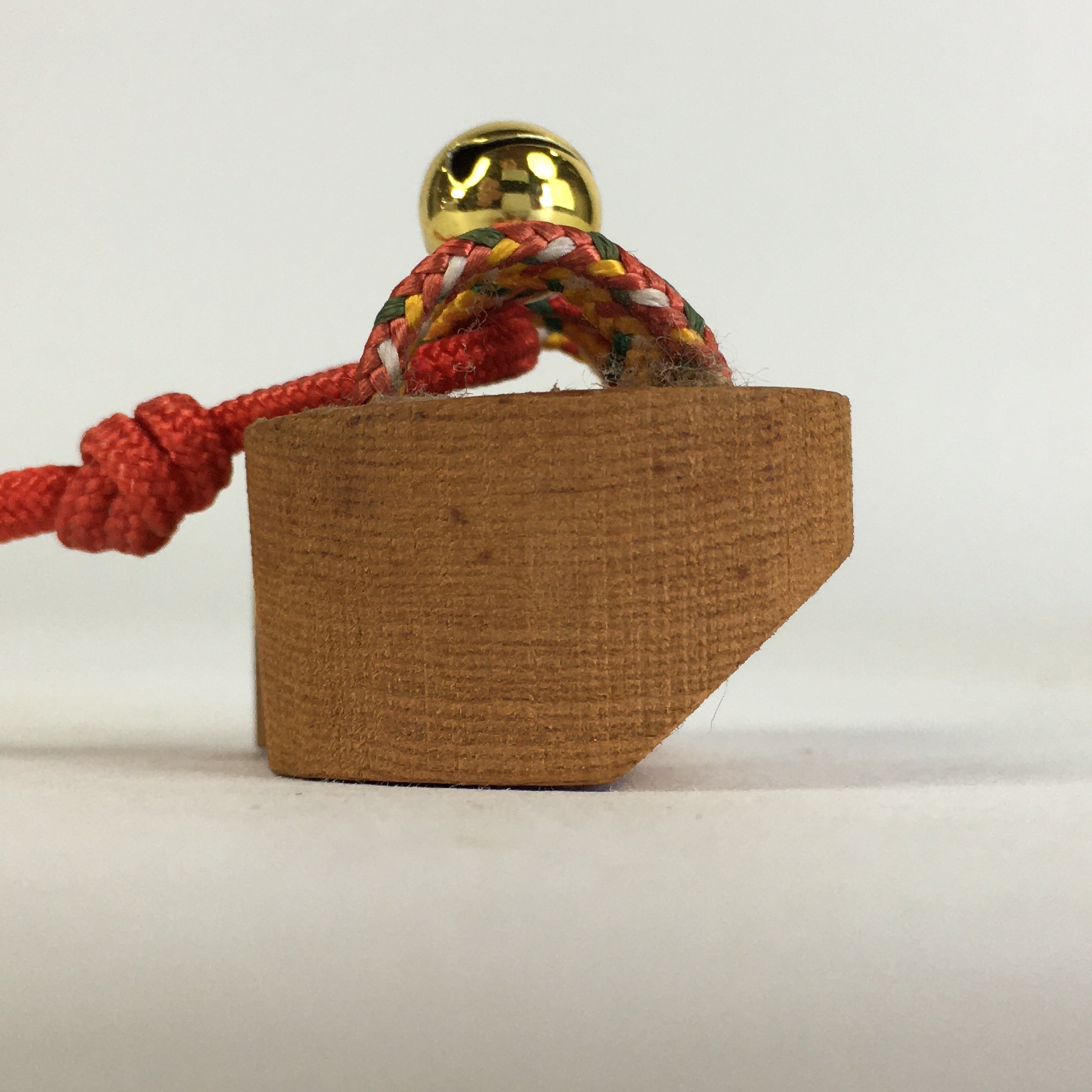 Japanese Small Wood Figurine Vtg Woodcraft Wooden Clogs Strap JK319