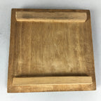 Japanese Small Wood Storage Box Vtg Hako Ribbon Inside 8x8x3.5cm WB776