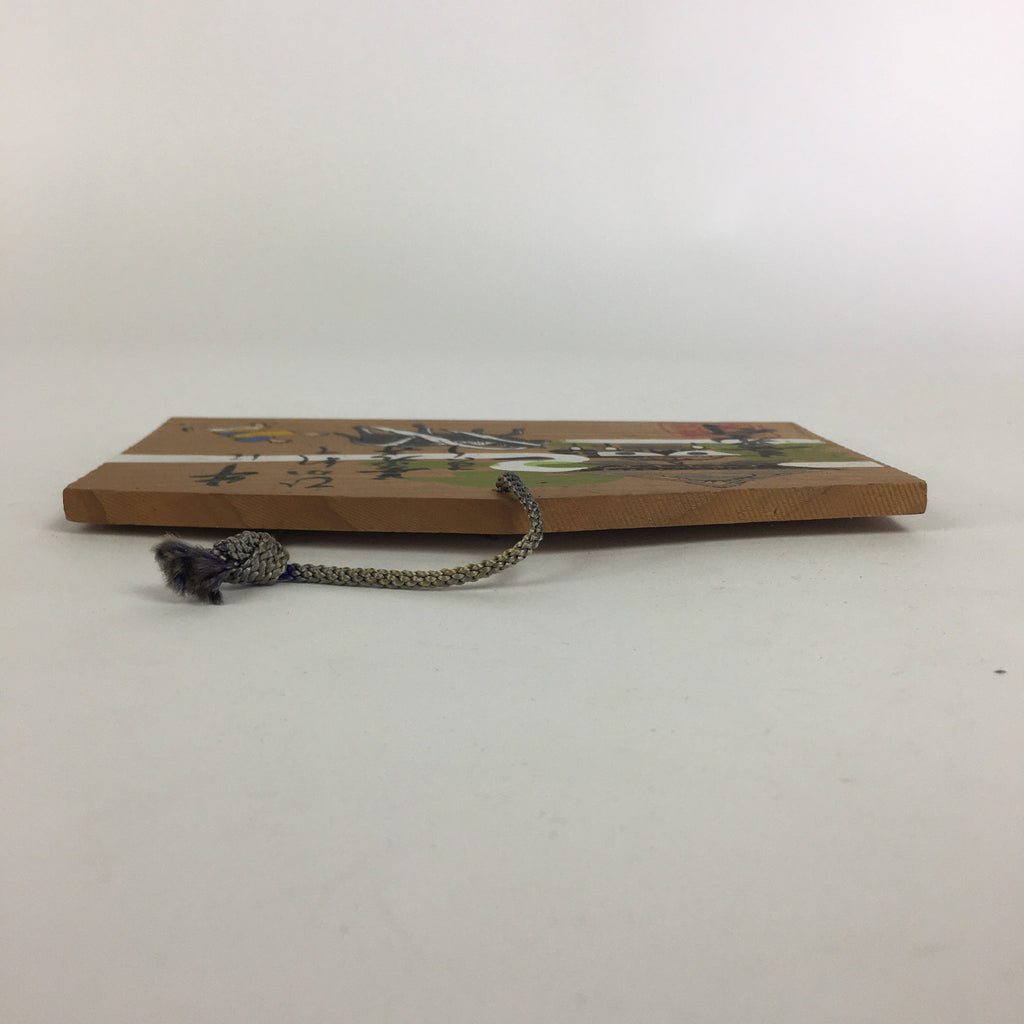 Japanese Small Wooden Plaque Ema Vtg Shinto Prayers Whishes Hanging Shrine JK233