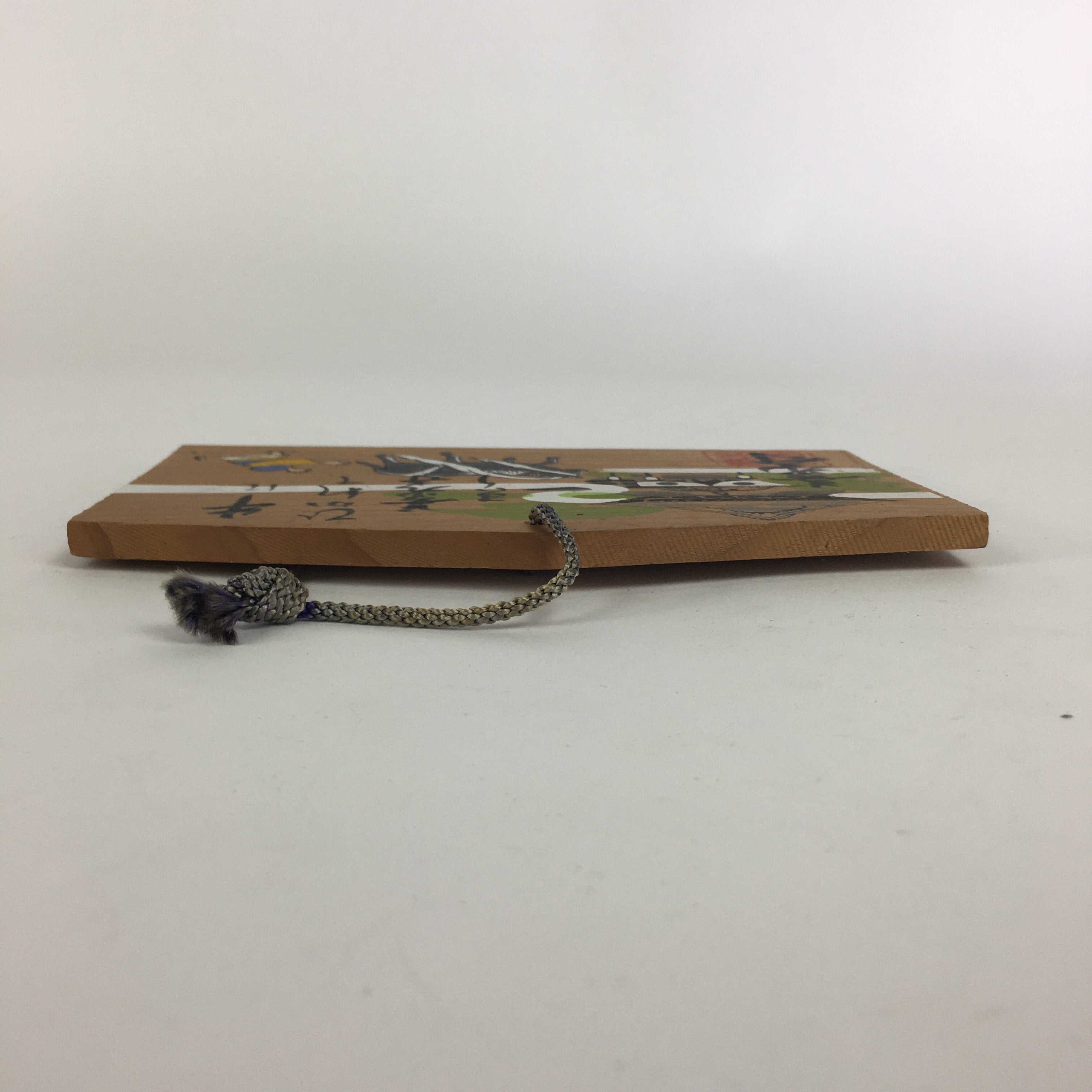 Japanese Small Wooden Plaque Ema Vtg Shinto Prayers Whishes Hanging Shrine JK233