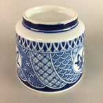 Japanese Sometsuke Porcelain Noodle Bowl Cup Vtg Soba Choko Kanji Design PT566