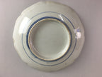 Japanese Sometsuke Porcelain Plate Vtg Floral Flower Vine Leaf Blue White PT488